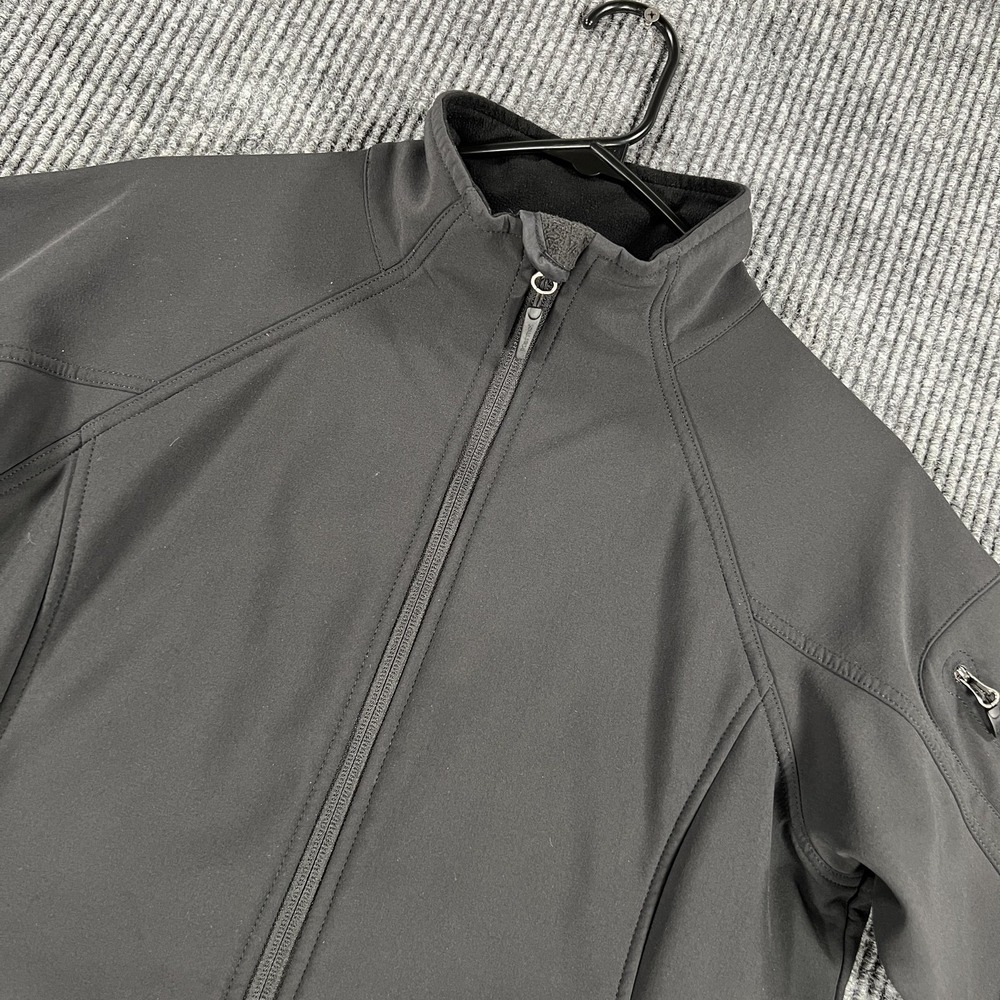Marmot Jacket Womens Medium Black Softshell Fleece Lined‎ Full Zip Outdoor Trail